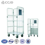 Custom Folding Bulk Cargo Transport Cart Plant Transport Metal Trolley