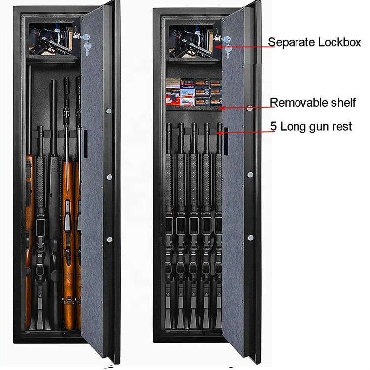 Custom gun safe door organizer gun safe fingerprint id gun safe security electronic treadlock gun safe box biometric gun safe