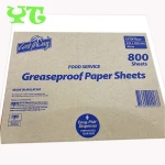 custom hamburger packaging tissue paper printing wrapping grease proof paper sandwich greaseproof shawarma food grade wax paper
