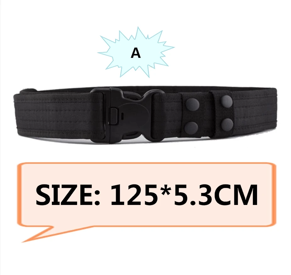 Custom Outdoor Nylon Military Combat Police Utility Beltmolle Tactical Belt With Quick Release Buckle