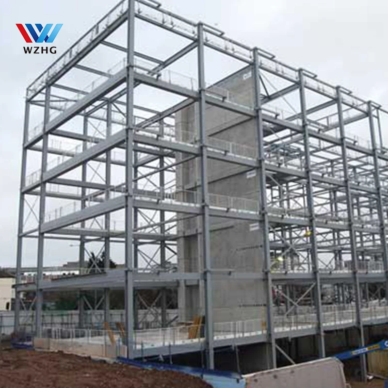 Custom Prefab steel high-rise hotel steel structure buildings drawing High rise building construction for sale