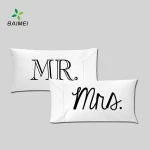 Custom Printed you want 100% Cotton White pillow case