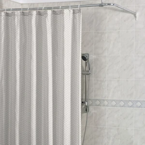 Custom ruffle shower curtain printed shower curtain fabric shower curtain
