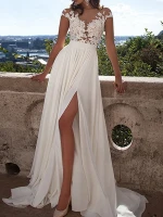 custom sexy lace split evening wedding dresses party bridal gowns bridesmaid maxi dresses