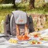 Custom Wholesale 4 Person Premium Outerdoor Picnic Backpack With Detachable Picnic Bags