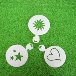 Custom your design plastic coffee stencil for cappuccino