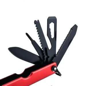 Customize Logo Pocket Survival Multi Function Tool Gear Kit Tool Emergency Outdoor Multi-functional Shovel Tool 8 In 1