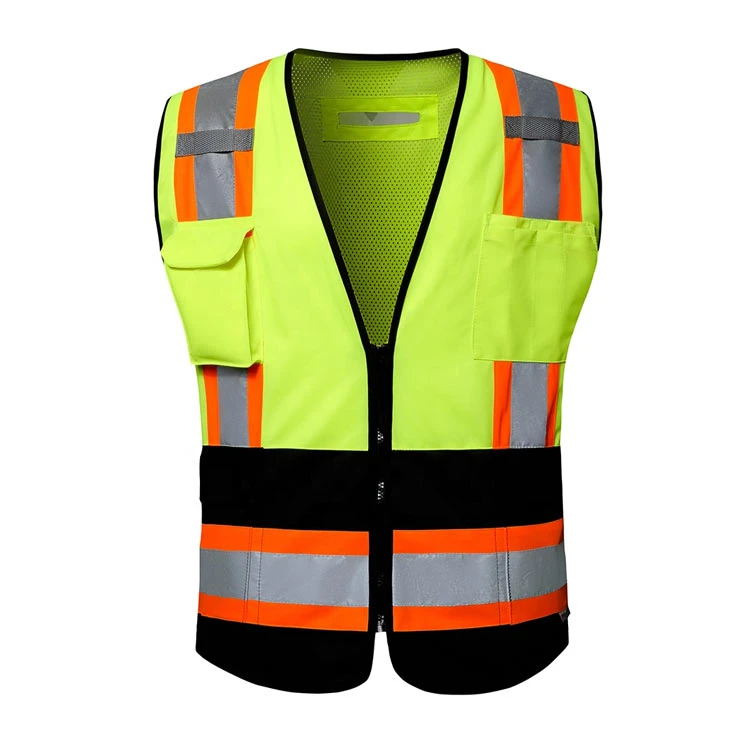 Customize Outdoor Workwear Construction Worker Reflective Road Safety Vest