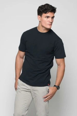customize t shits with logo mens round neck 250 gsm black tee shirt