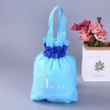 Customized designed Recyclable Wedding Candy Gift Bag Reusable Shopping Environmental Friendly Non Woven Lace Drawstring Bag