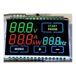 Customized Monochrome  Segment  Lcd Display Module TN HTN VA STN FSTN Type Lcd For Energy Meter