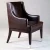 Import Customized restaurant furniture modern high quality solid wood frame genuine leather dining chair from China