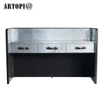 Customized retro aluminum office furniture modular desk table partition office workstation