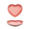 Cute Heart Shape Durable Cheap Cake Snack Salad Dishes Plates Ceramic