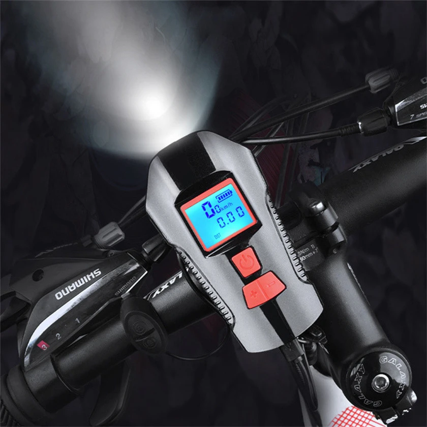 Cycle Accessories Power Display Front Light 6 Modes Mountain Bike Bicycle Head Light