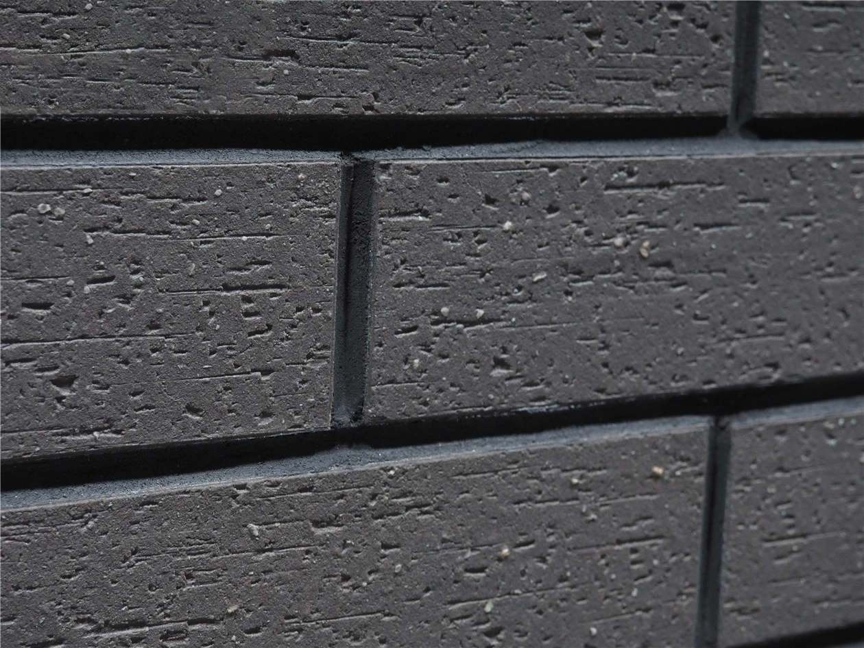 Dark Grey Facade Villa Exterior Stone Wall Cladding Ceramic Exterior Wall Cladding Terracotta Wall Cladding