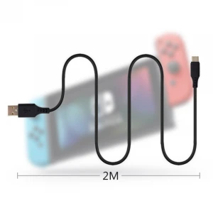 Data Frog Newest 2M Charging Extension Cable For Nintend Switch Type C USB Power Supply Data Transfer Cables
