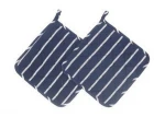 DE84 Microwave Oven Glove cotton Mitts Pot holder Set Oven Mitten Heat Resistant non slip silicon printed with mat heat