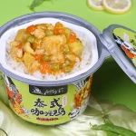 Delicious Wholesale Instant Non-Fried Food Meal Thai Curry Chicken Rice In Cup