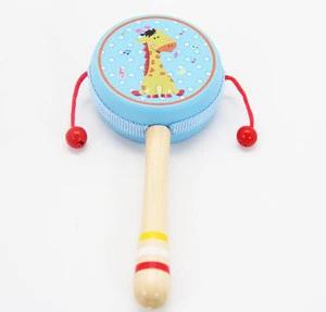 DF503 colourful percussion instrument cartoon wooden damroo drum