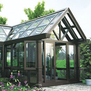 DIAOSI SangRui 60 Thermal Break Aluminum Glass Green Room Prefabricated Winter Garden Prefab Sunrooms from China Manufacturer