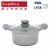 Import die-cast aluminium casserole marble non-stick with induction bottom from China