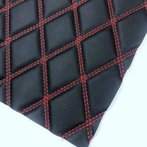 Different design embroidery PVC leather for car seat cover and car mat making