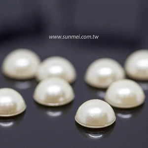 Different Types and Sizes Half Flat Loose Plastic Pearl