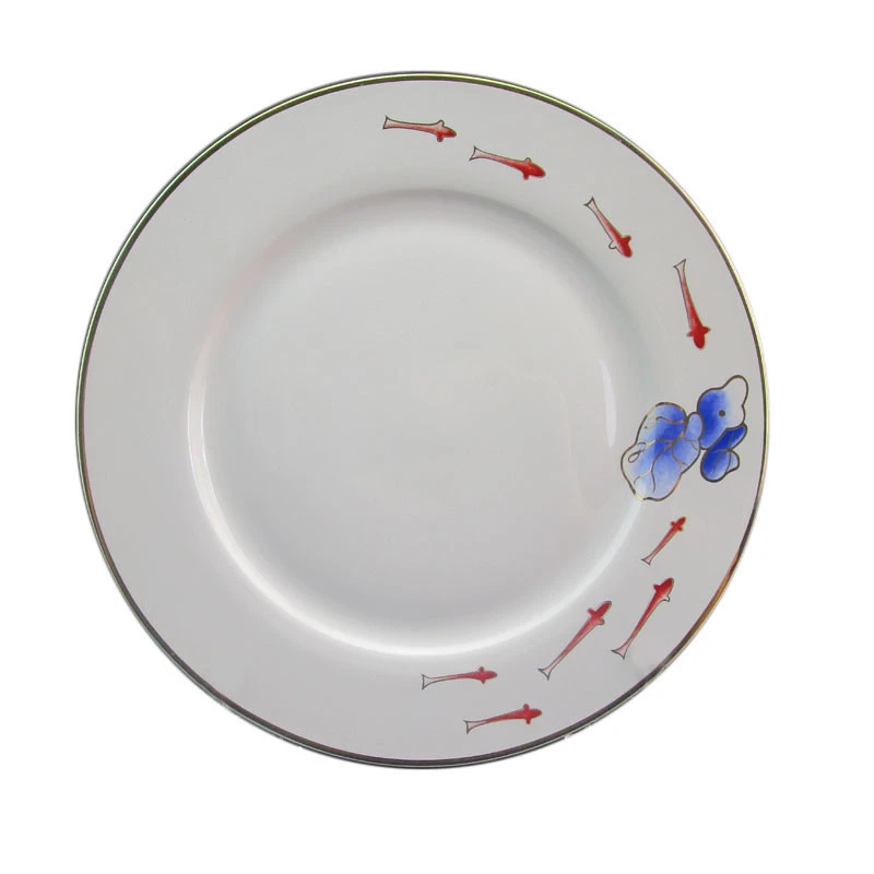 Dinnerware set white plates porcelain plates with flower