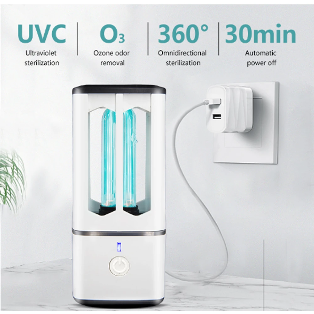 Disinfection 99.9%  254nm car home portable UV sterilizer Disinfection UVC light