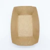 Disposable Cardboard Food Paper Tray Chips Box Take Way Boxes Boat Tray