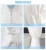 Disposable fabric cleanroom suits work coverall protective clothing