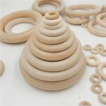 DIY accessories 15-100mm log color lotus wood wooden ring