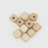 DIY projects jewelry and craft making square wood beads hot selling popular home decoration beads for baby teething