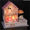 Dollhouse Kids  pretend play cottage miniature wooden doll house furniture