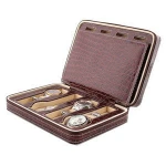 Dongguan Square Crocodile PU Leather Storage Case Organizer Zipper Portable 8 slots Travel Watch Box Case  B04
