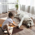 Doodle Water Observance Coconut Recycle Plastic Digital Print Front Inside Custom Text Natural Fibre Door Mat