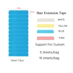 Double Sided colored wig Tape strips Hair Extension Adhesive super tape For Lace front in hair extension tools