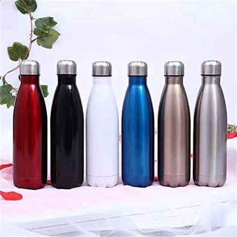 Buy Double Wall Cola Shaped Bottle Stainless Steel Vacuum Cola Water ...