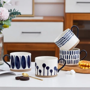 Drinkware Mugs Wholesale Ceramic Coffee Tea Cup Mug Tumbler Porcelain Mugs
