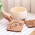 Import Durable Wood Coasters Placemats Round Heat Resistant Drink Mat Table Tea Coffee Cup Pad Non-slip cup mat insulation pad from China