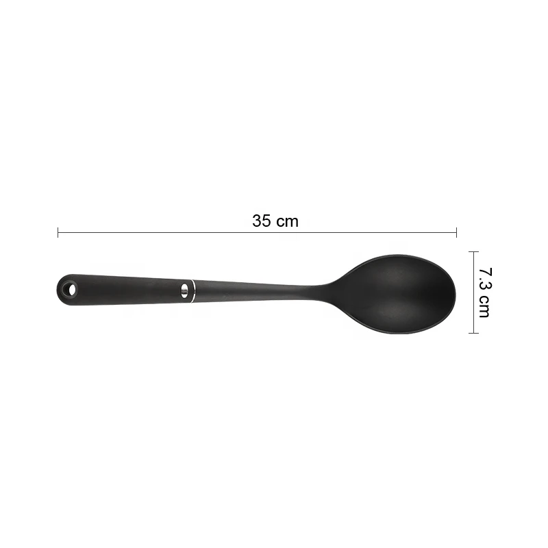 ebay Hot Selling Solid Nylon Soup Spoon Household Kitchen Cooking Spoon