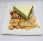Eco-friendly Biodegradable Compostable Sugar Cane Plate Sugarcane Pulp Bagasse Plate Tableware