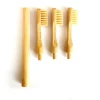 Eco-Friendly Natural Laser Engraved Private Label Logo Wood Bamboo Toothbrush Replaceable Bamboo Head for Bamboo Toothbrush