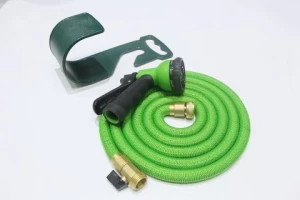elastic expandable garden hose with brass connector and hose hanger household lightweight  hose garden