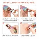 electric eyebrow razor painless Brows shaver Hair Remover battery operated eyebrow trimmer facial hair remover