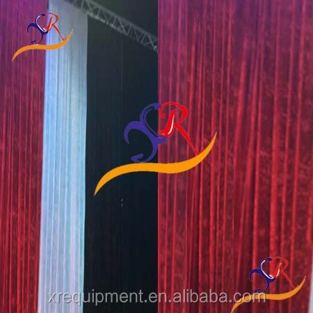 Electric stage curtain with portable stage curtain backdrop