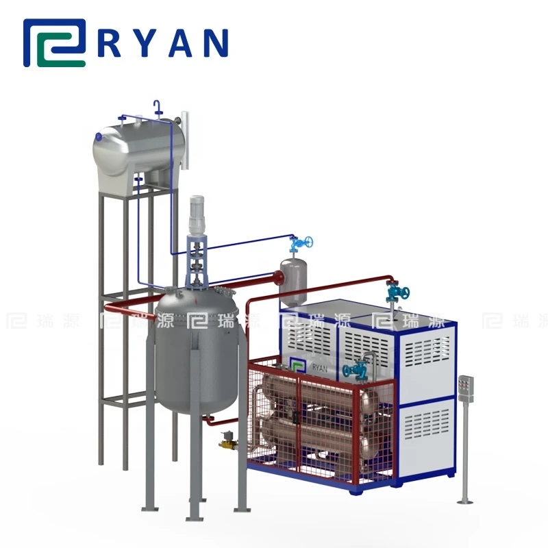 electric thermal oil heater circulating heating system for heating reactor in chemical industry