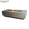 Elementi heating patio rectangular concrete outdoor propane gas garden fire pit firepit table