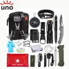 Emergency Survival Kit Professional Survival Gear Tool First Aid Kit with Molle Pouch for Camping Adventures